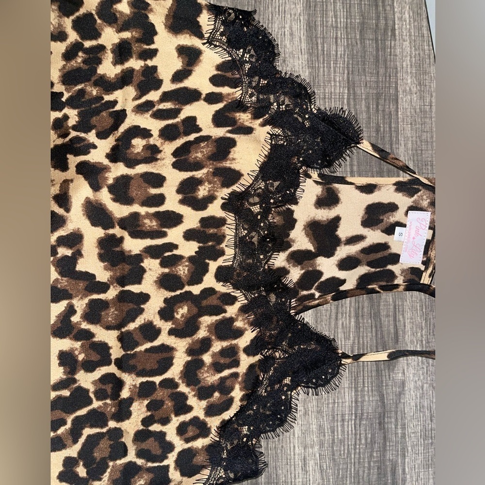 Pink Lily Cheetah Print Camisole - Picture 7 of 7